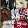 The photo shows a package with footwear in the category BSU.