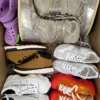 The photo shows a package with footwear in the category BSU.