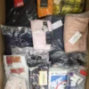 The photo shows a package with clothing in the category K.