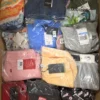 The photo shows a package with clothing in the category K.