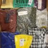 The photo shows a package with clothing in the category AR.