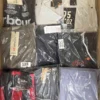 The photo shows a package with clothing in the category AM.