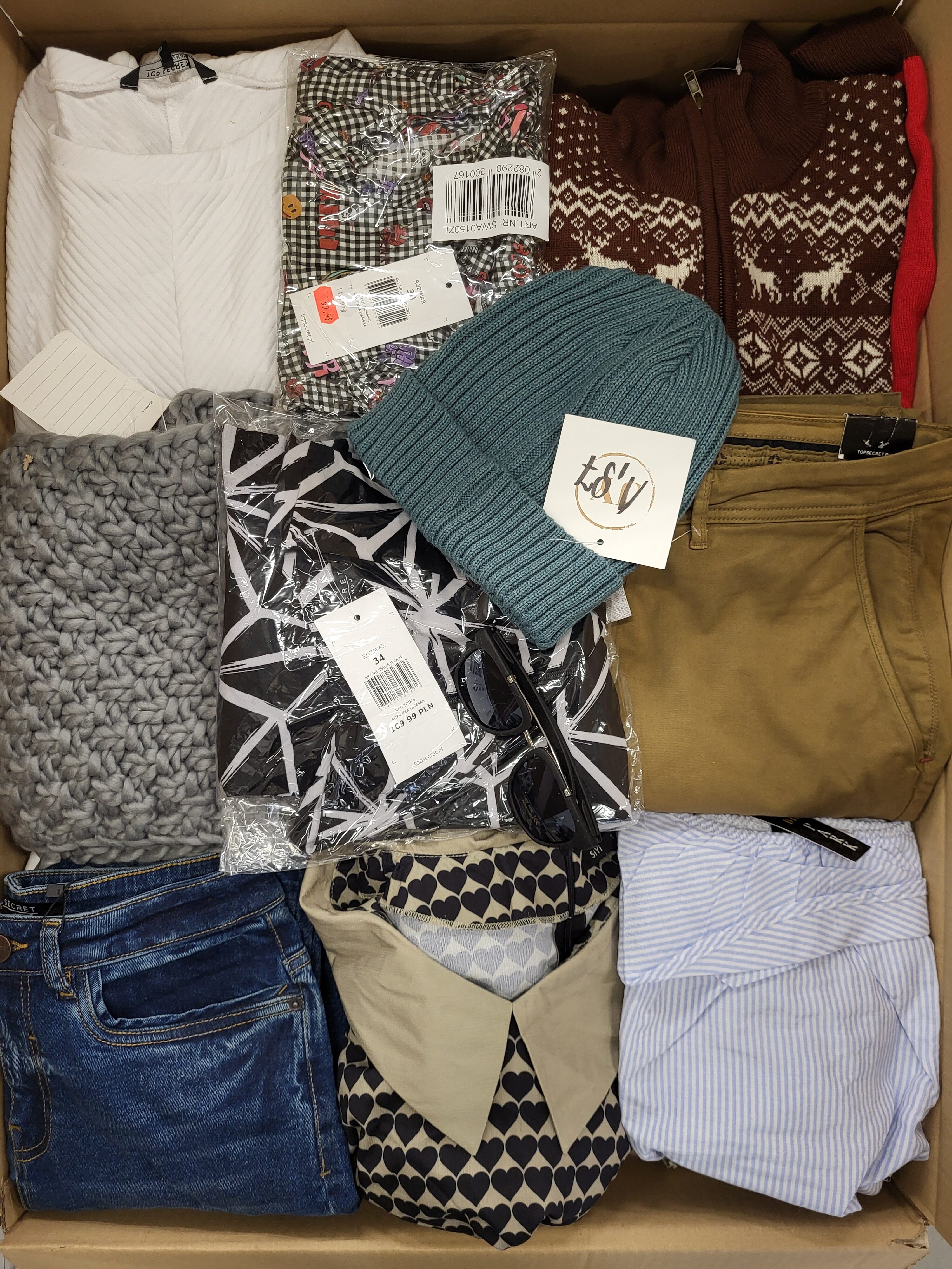 TSC656 3 The photo shows a package with clothing in the category TSC.