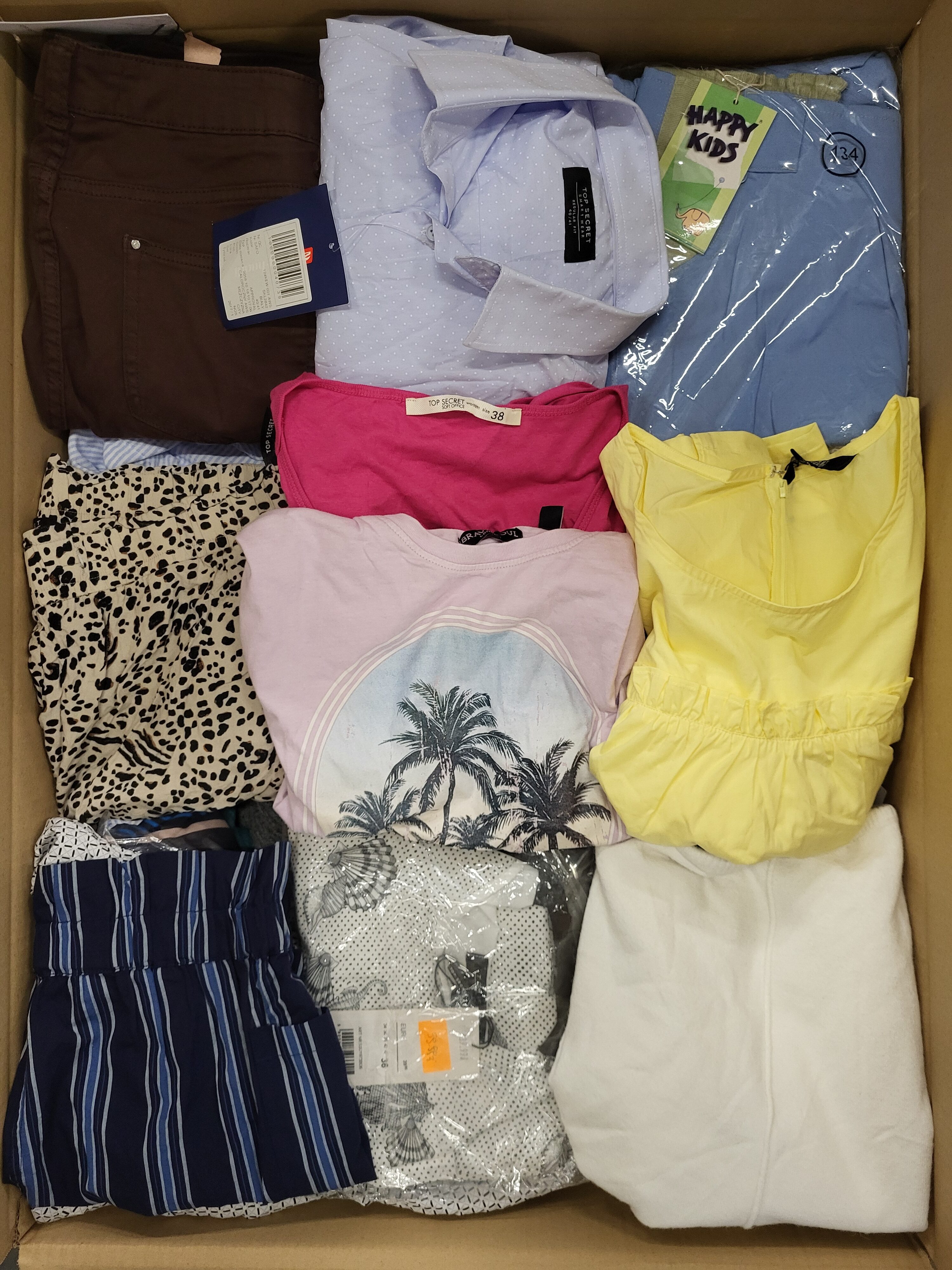 TSC657 3 The photo shows a package with clothing in the category TSC.