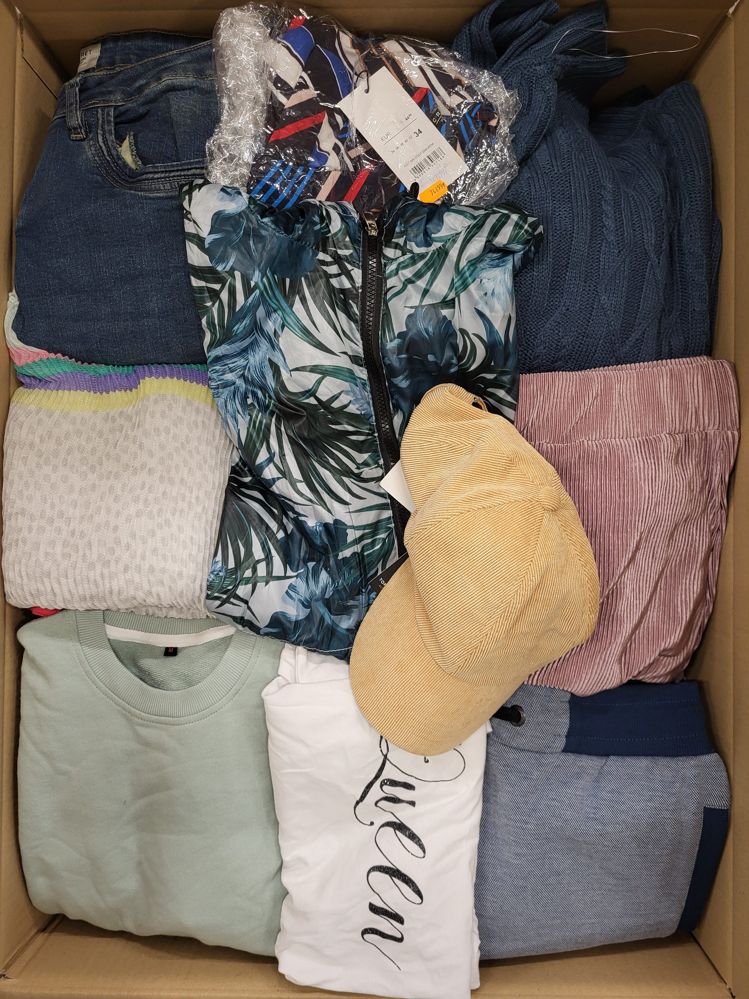 TSC658 3 The photo shows a package with clothing in the category TSC.
