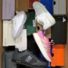 The photo shows a package with footwear in the category CS.