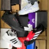 The photo shows a package with footwear in the category CS.