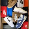 The photo shows a package with footwear in the category CS.