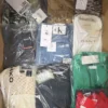 The photo shows a package with clothing in the category AP.