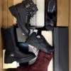 The photo shows a package with footwear in the category AS.