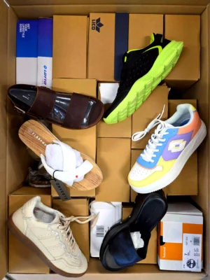 The photo shows a package with clothing in the category B.