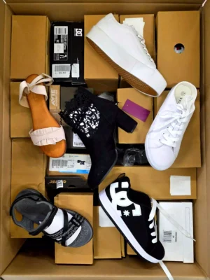 The photo shows a package with clothing in the category B.