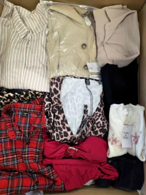 The photo shows a package with clothing in the category BSN.