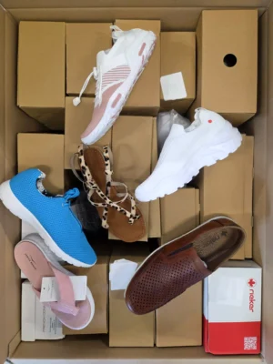 The photo shows a package with clothing in the category B.
