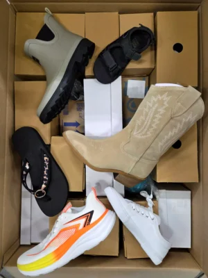 The photo shows a package with clothing in the category B.