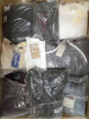 The photo shows a package with clothing in the category D.