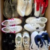 The photo shows a package with footwear in the category CSU.