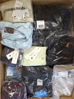 The photo shows a package with clothing in the category B.