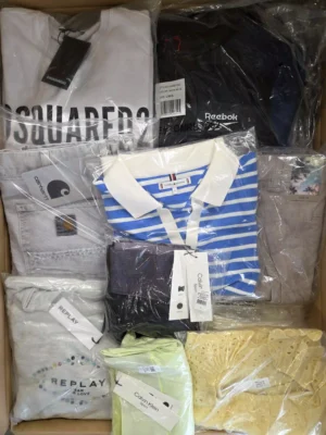 The photo shows a package with clothing in the category B.