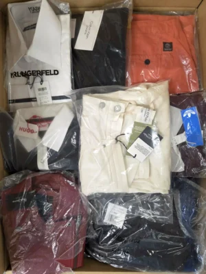 The photo shows a package with clothing in the category B.