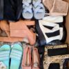 The photo shows a package with footwear in the category BSU.