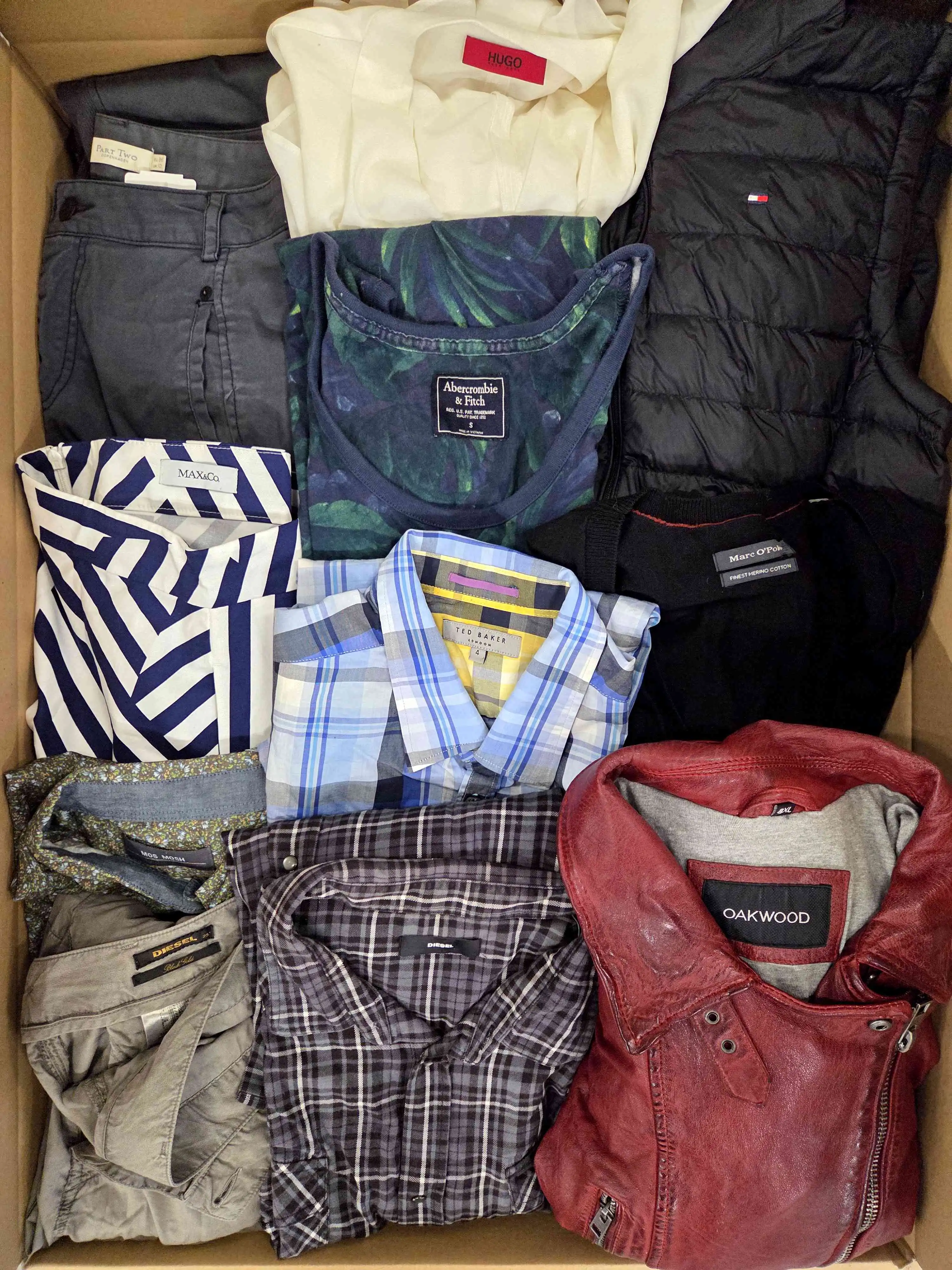 U2009 3 The photo shows a package with clothing in the category U.