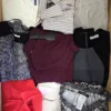 The photo shows a package with clothing in the category U.