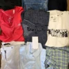 The photo shows a package with clothing in the category U.