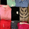 The photo shows a package with clothing in the category U.