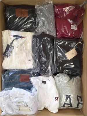 The photo shows a package with clothing in the category C.