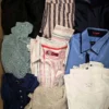 The photo shows a package with clothing in the category U.