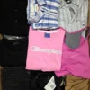 The photo shows a package with clothing in the category U.