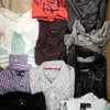 The photo shows a package with clothing in the category U.