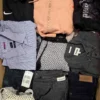 The photo shows a package with clothing in the category U.