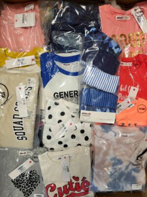 The photo shows a package with clothing in the category N.