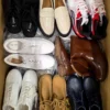The photo shows a package with footwear in the category BSU.