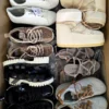 The photo shows a package with footwear in the category BSU.