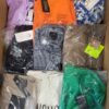 The photo shows a package with clothing in the category AR.