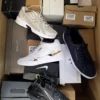 The photo shows a package with footwear in the category CS.