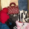 The photo shows a package with clothing in the category SN.