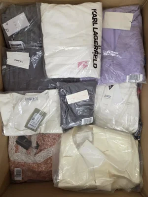 The photo shows a package with clothing in the category AP.