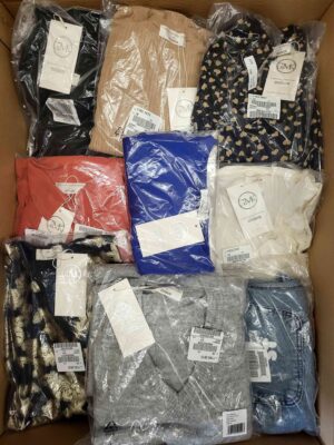 The photo shows a package with clothing in the category YA.