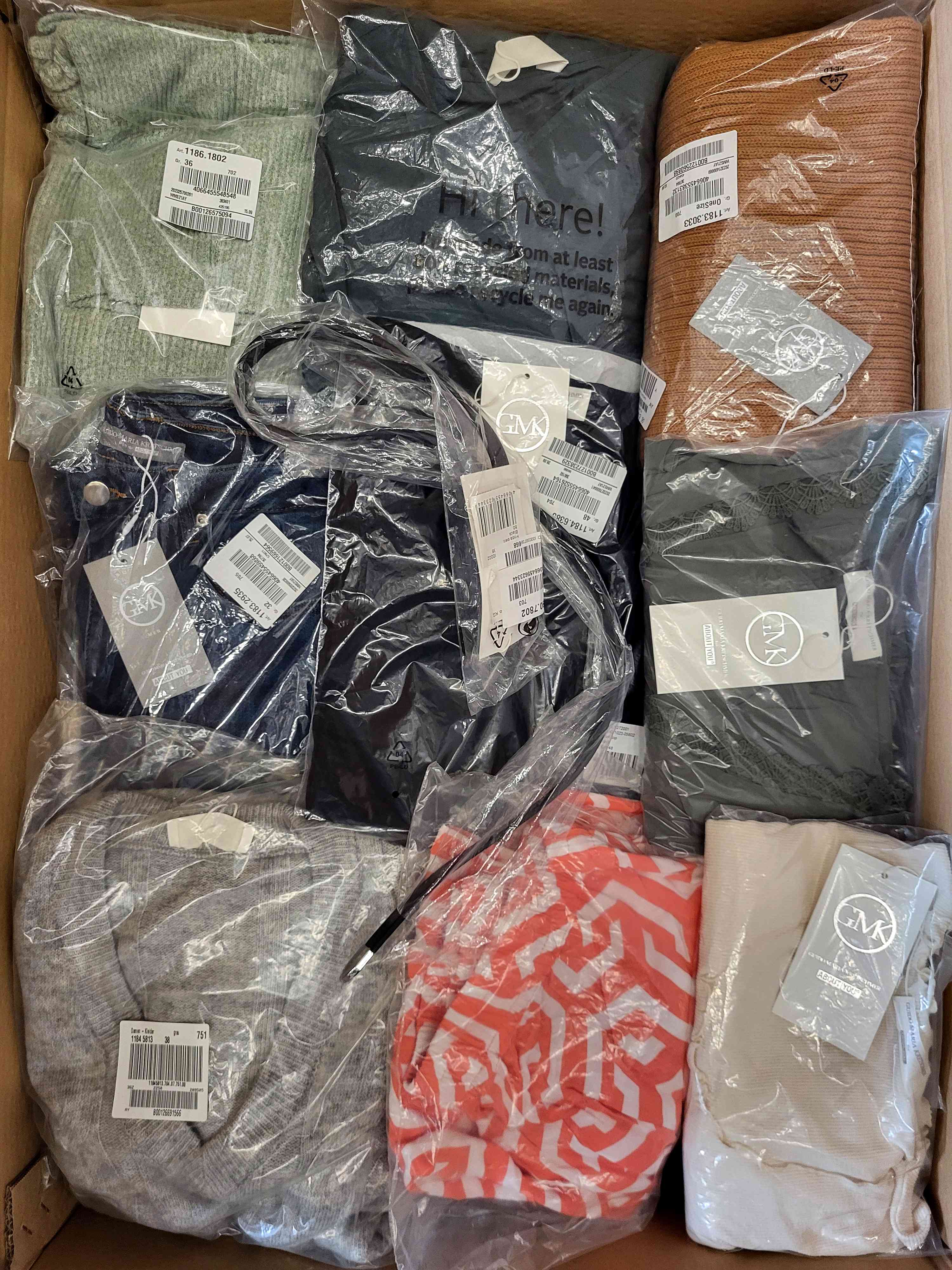 YA1055 3 The photo shows a package with clothing in the category YA.