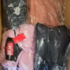 The photo shows a package with clothing in the category C.