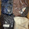 The photo shows a package with clothing in the category B.