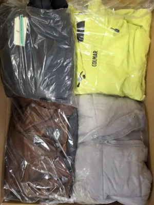 The photo shows a package with clothing in the category B.