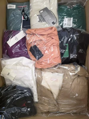 The photo shows a package with clothing in the category B.