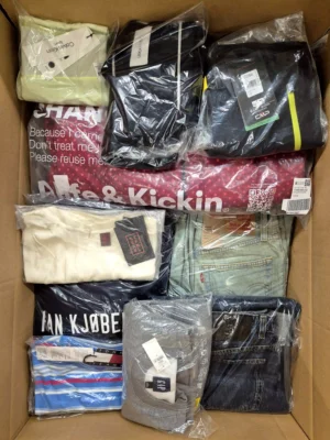 The photo shows a package with clothing in the category B.