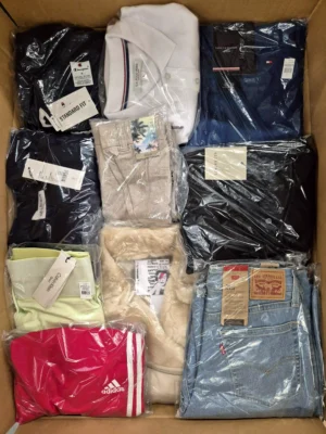 The photo shows a package with clothing in the category B.