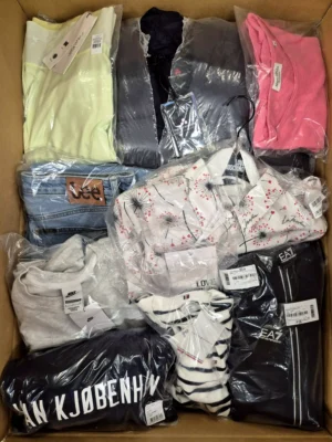 The photo shows a package with clothing in the category B.